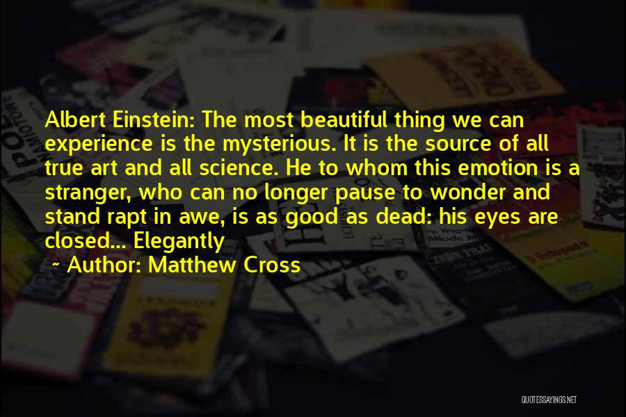 Science Wonder Art Quotes By Matthew Cross