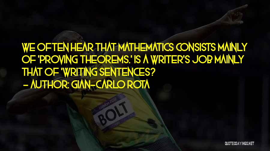 Science Writing Quotes By Gian-Carlo Rota