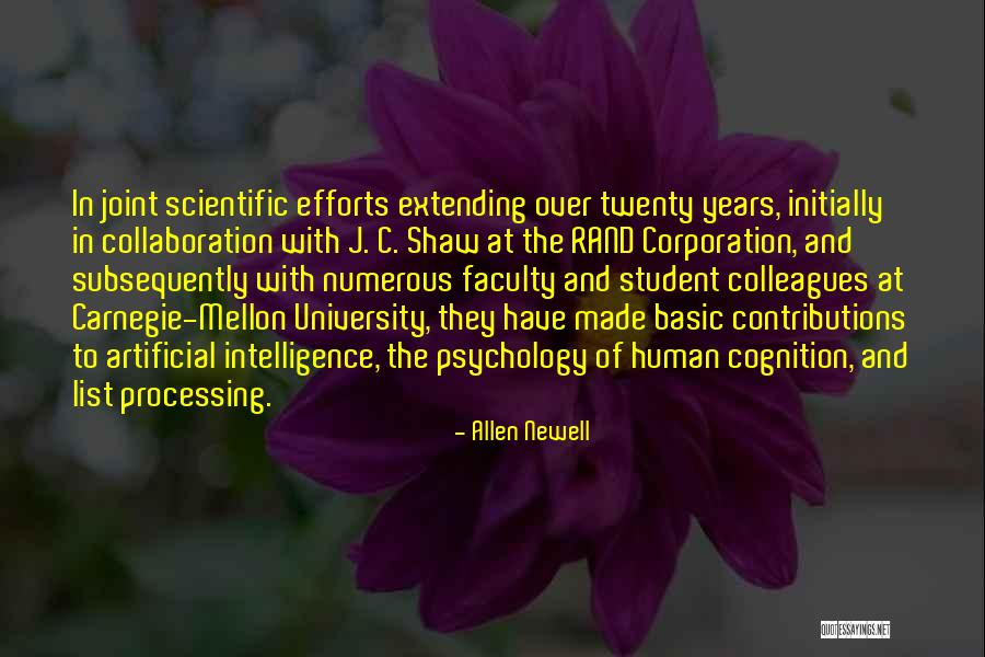 Scientific Collaboration Quotes By Allen Newell Scientific Collaboration Quotes By Allen Newell