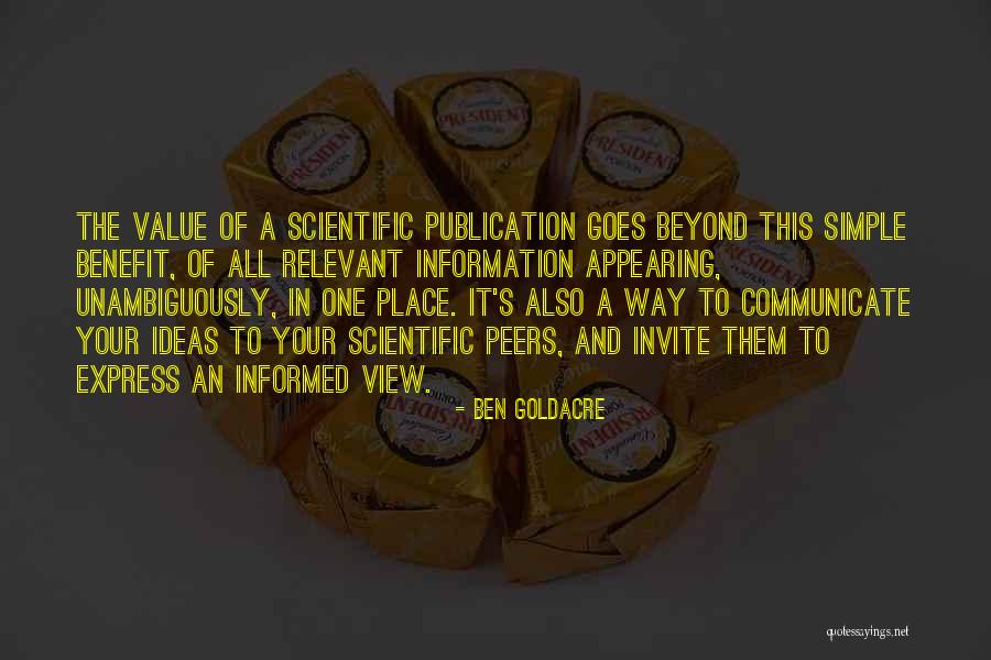 Scientific Ideas Quotes By Ben Goldacre Scientific Ideas Quotes By Ben Goldacre