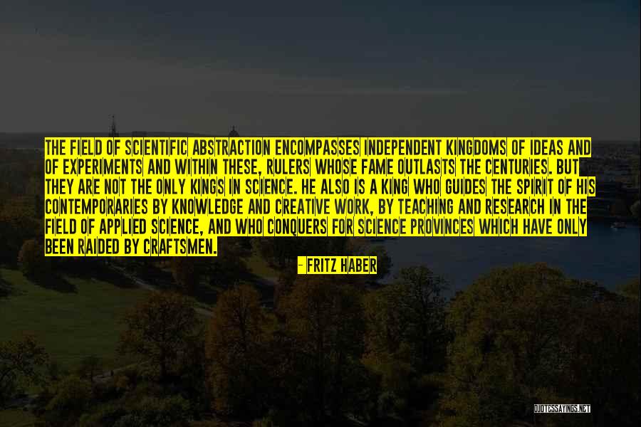 Scientific Ideas Quotes By Fritz Haber Scientific Ideas Quotes By Fritz Haber