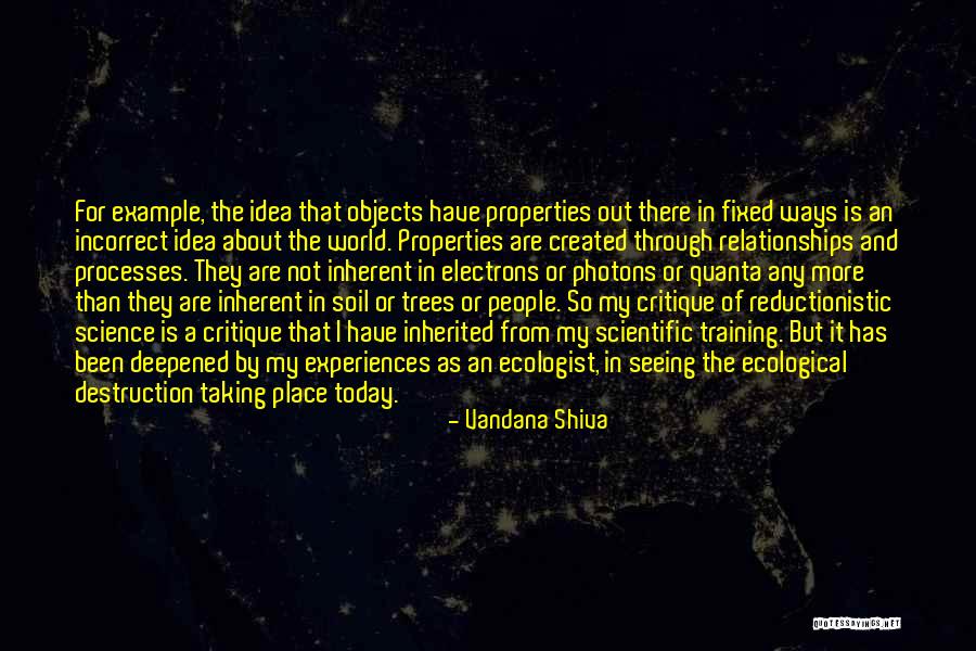 Scientific Ideas Quotes By Vandana Shiva Scientific Ideas Quotes By Vandana Shiva