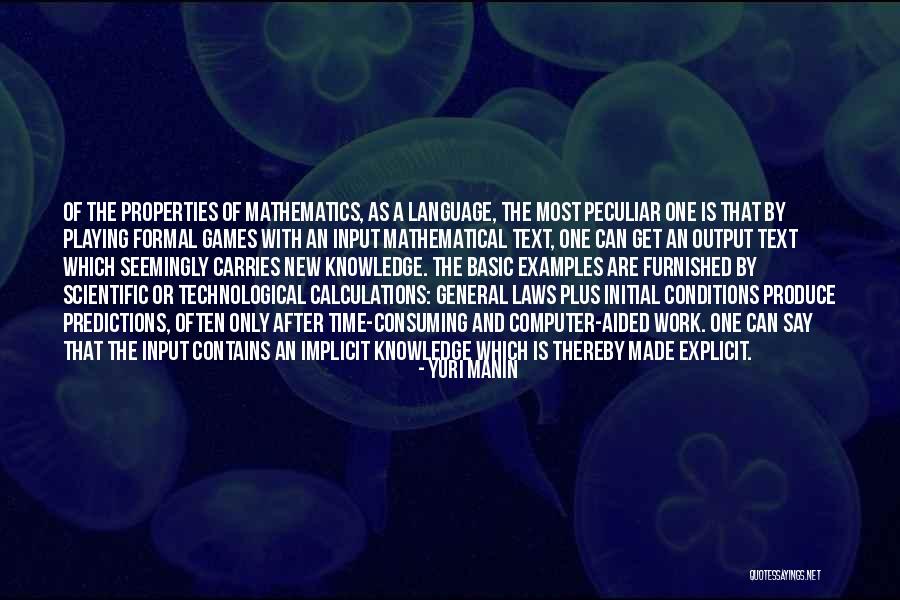 Scientific Laws Quotes By Yuri Manin Scientific Laws Quotes By Yuri Manin