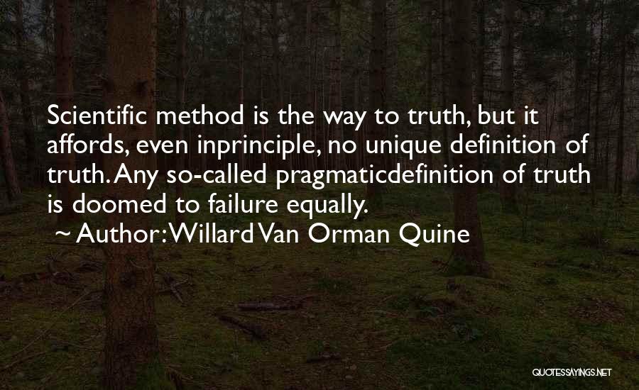 Scientific Method Quotes By Willard Van Orman Quine