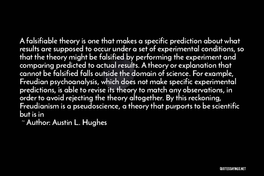 Scientific Prediction Quotes By Austin L. Hughes