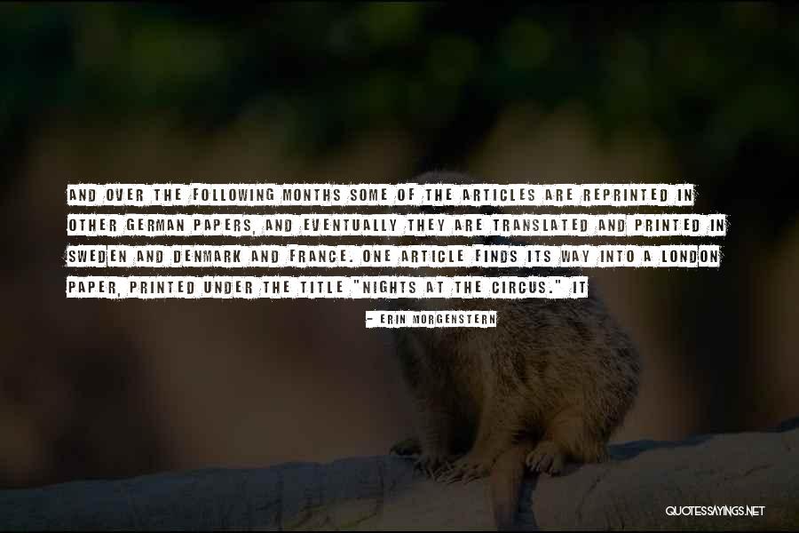 Scleroza Subcondrala Quotes By Erin Morgenstern Scleroza Subcondrala Quotes By Erin Morgenstern