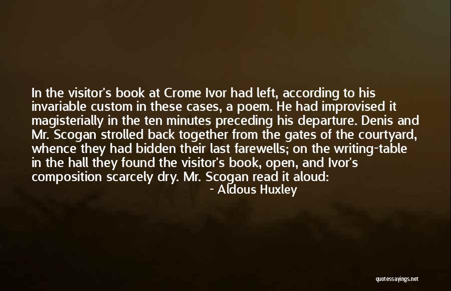 Scogan Quotes By Aldous Huxley Scogan Quotes By Aldous Huxley