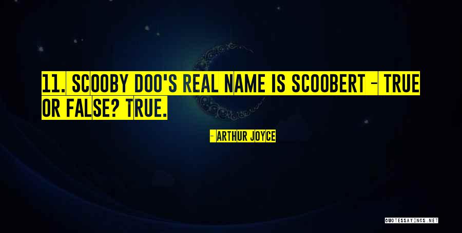 Scooby Doo Best Quotes By Arthur Joyce