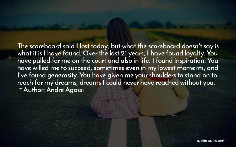 Scoreboard Quotes By Andre Agassi