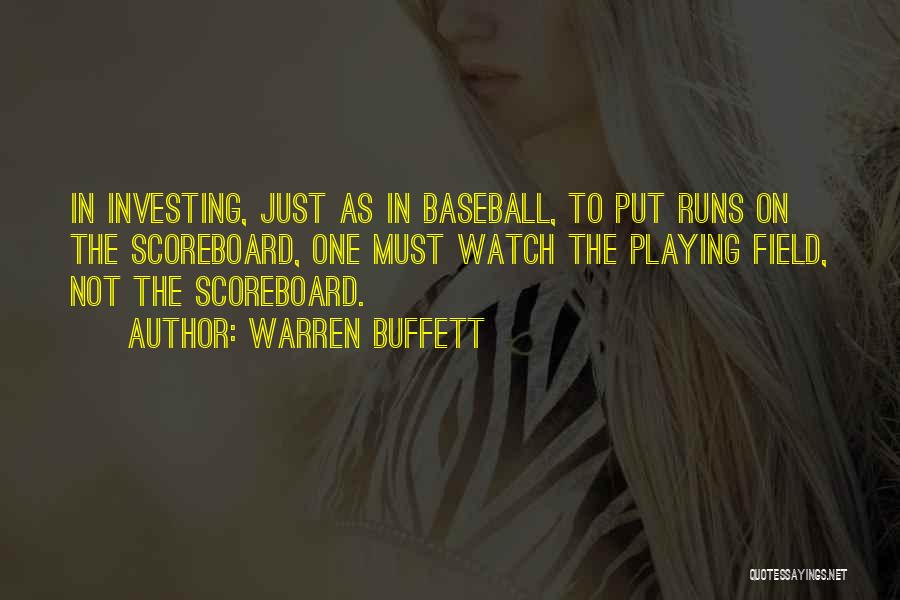 Scoreboard Quotes By Warren Buffett