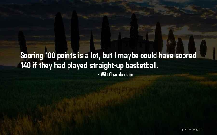 Scored 100 Quotes By Wilt Chamberlain Scored 100 Quotes By Wilt Chamberlain