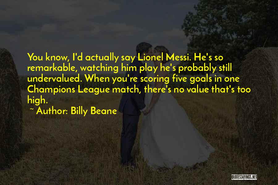 Scoring Quotes By Billy Beane