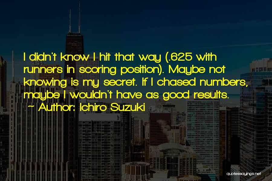 Scoring Quotes By Ichiro Suzuki
