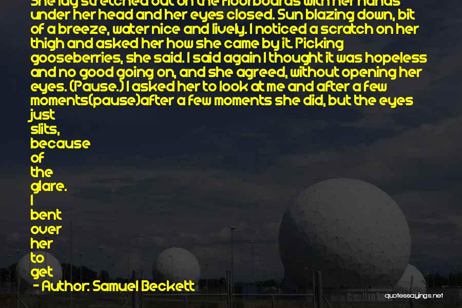 Scratch Your Head Quotes By Samuel Beckett