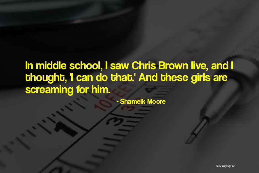 Screaming Girls Quotes By Shameik Moore Screaming Girls Quotes By Shameik Moore