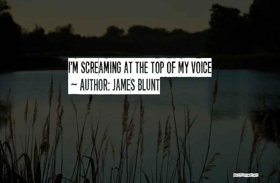 Screaming Quotes By James Blunt