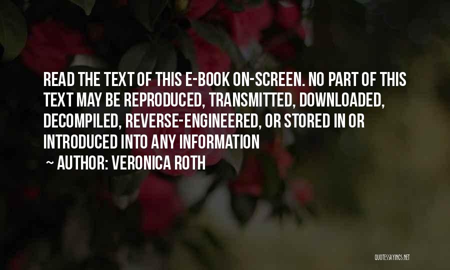 Screen Quotes By Veronica Roth