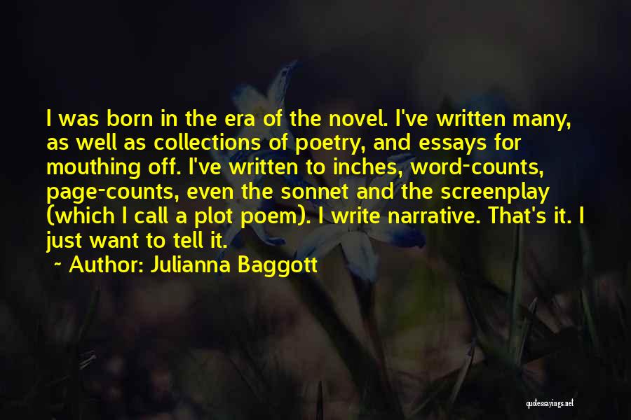 Screenplay Writing Quotes By Julianna Baggott