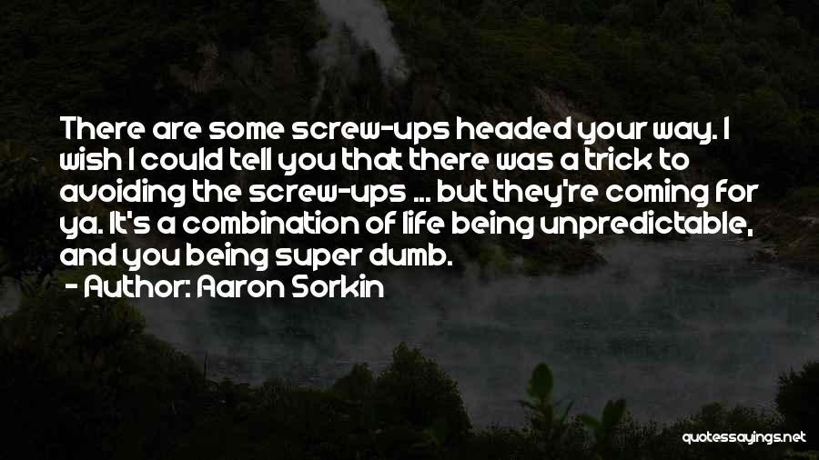 Screw Life Quotes By Aaron Sorkin