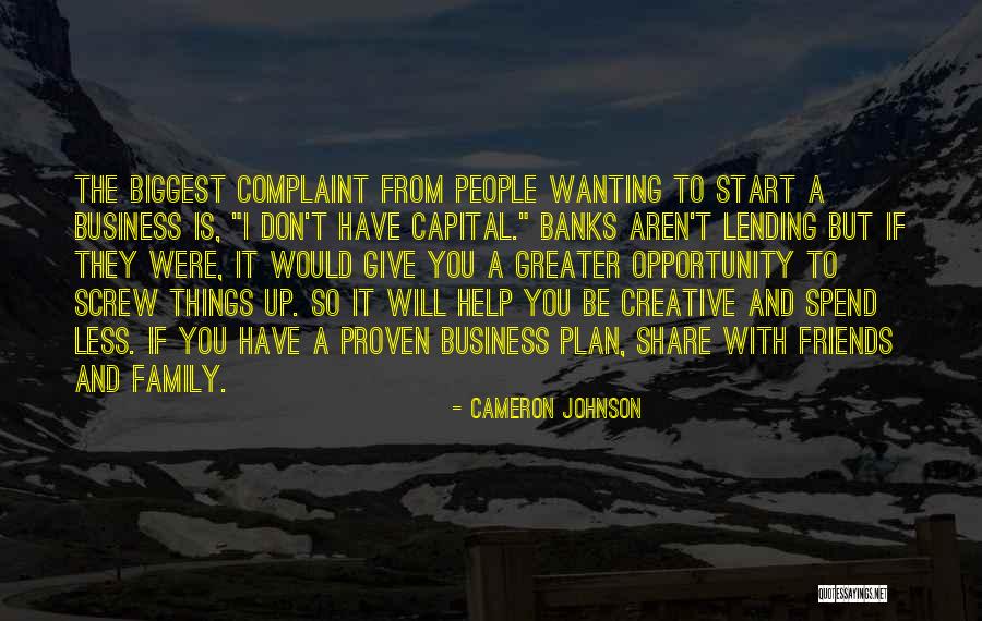 Screw Things Up Quotes By Cameron Johnson