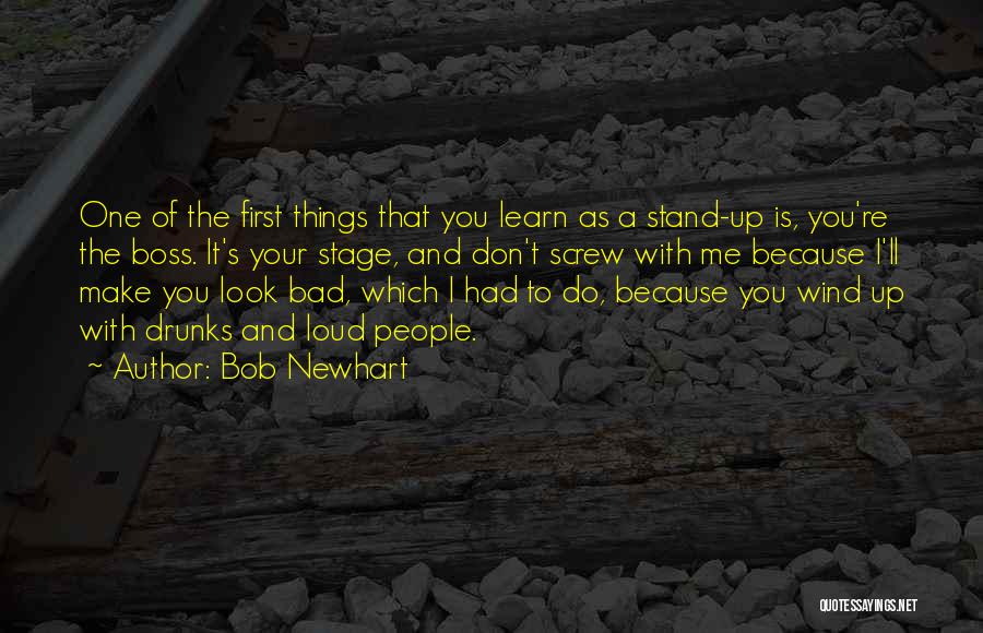 Screw Up Quotes By Bob Newhart