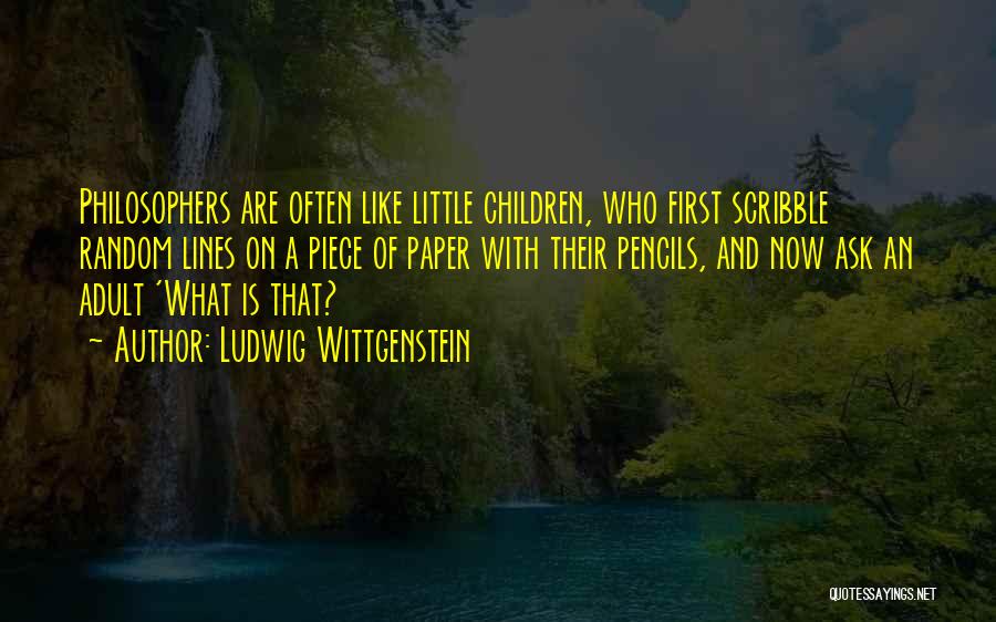 Scribble Quotes By Ludwig Wittgenstein