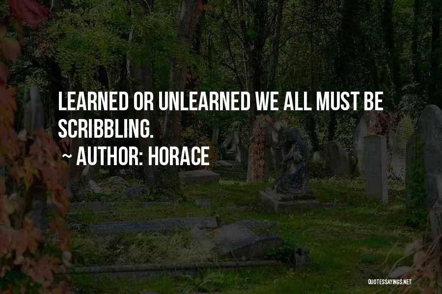 Scribbling Quotes By Horace