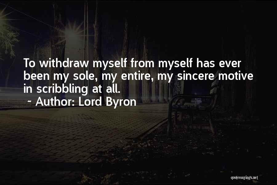 Scribbling Quotes By Lord Byron