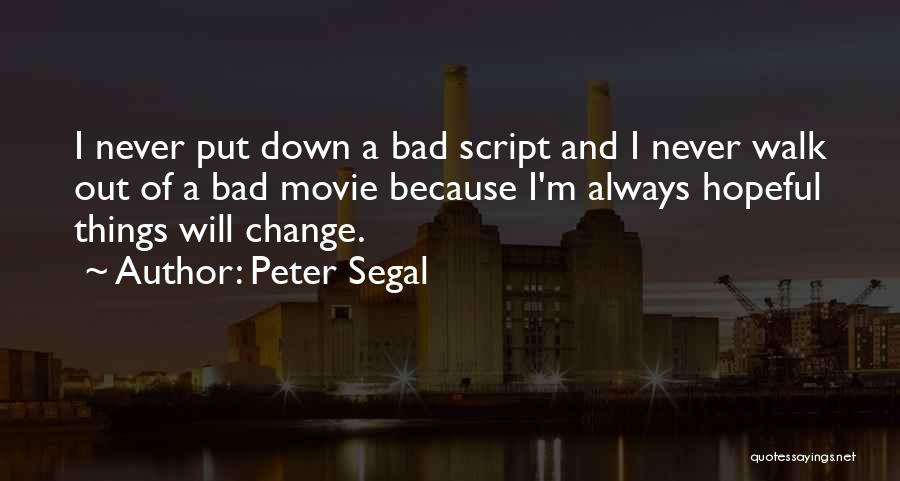 Script Quotes By Peter Segal