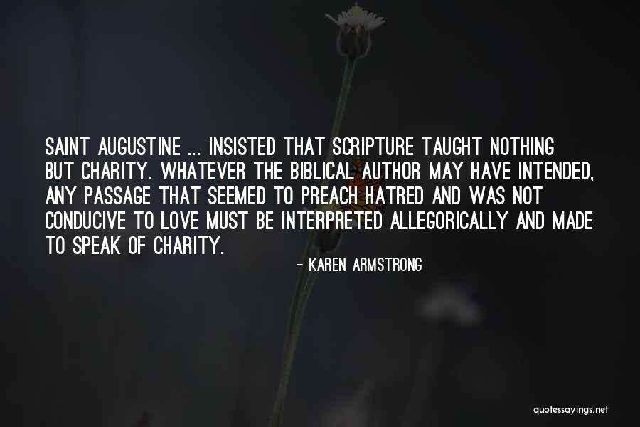 Scripture Love Quotes By Karen Armstrong