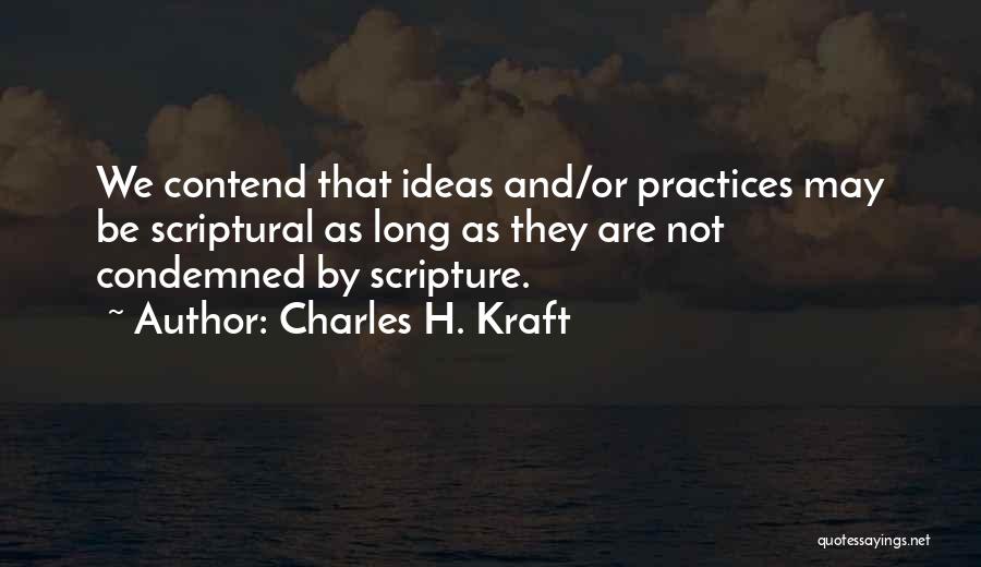 Scripture Quotes By Charles H. Kraft
