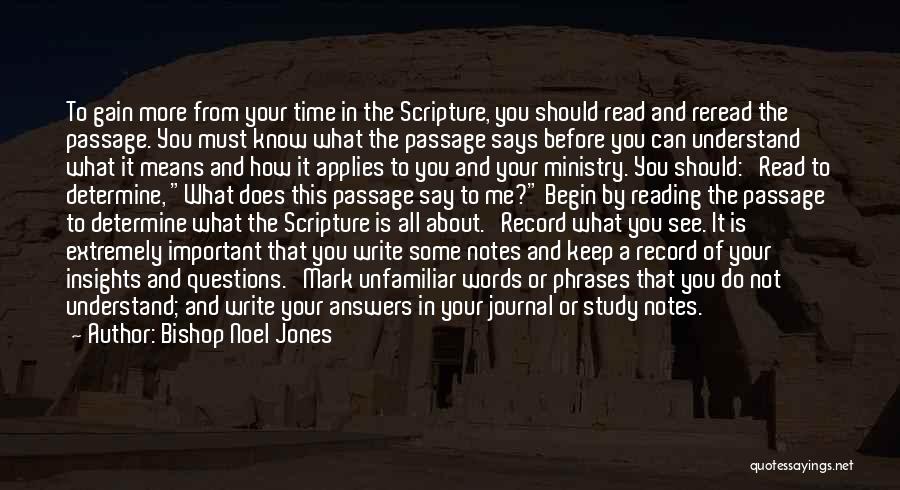 Scripture Study Quotes By Bishop Noel Jones