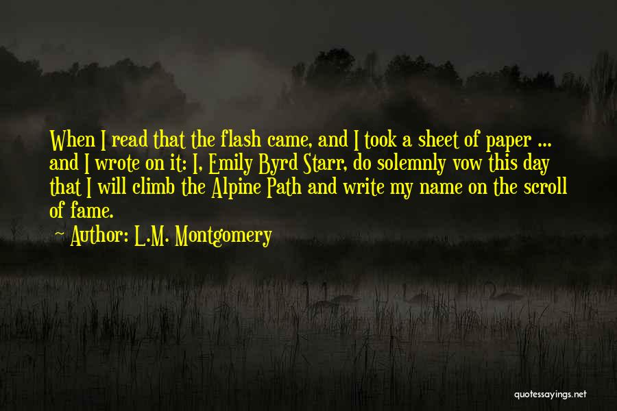 Scroll Quotes By L.M. Montgomery