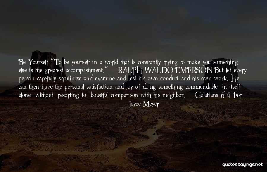 Scrutinize Quotes By Joyce Meyer Scrutinize Quotes By Joyce Meyer