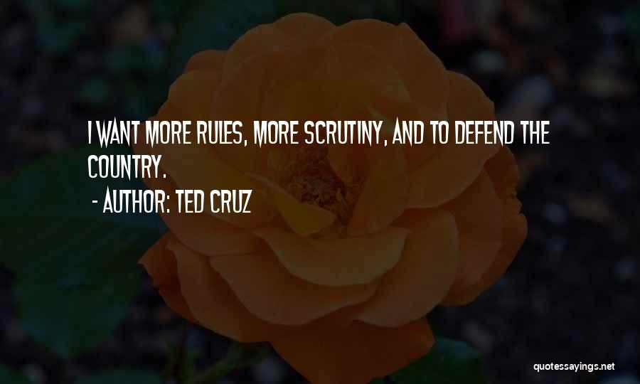 Scrutiny Quotes By Ted Cruz