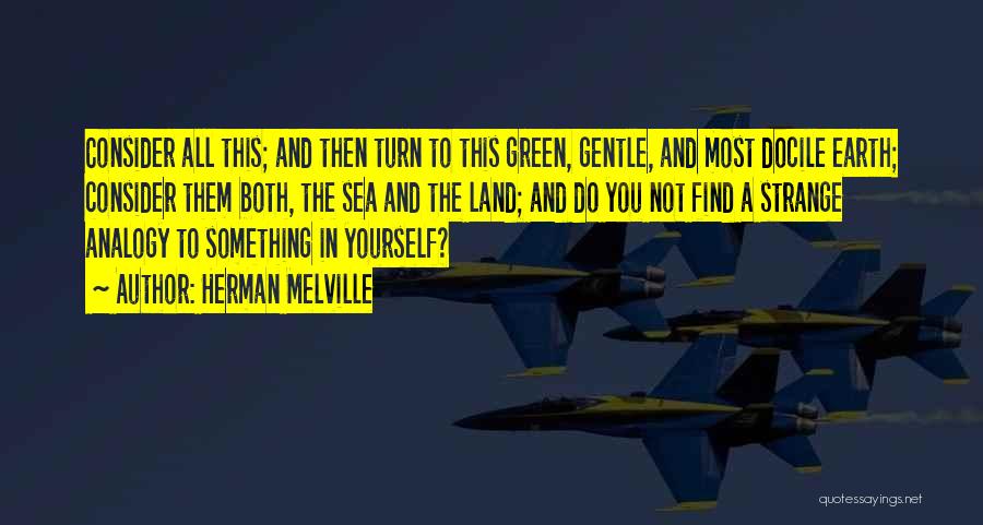 Sea And Land Quotes By Herman Melville