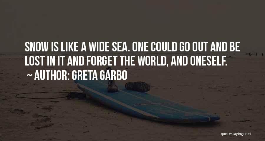 Sea And Man Quotes By Greta Garbo