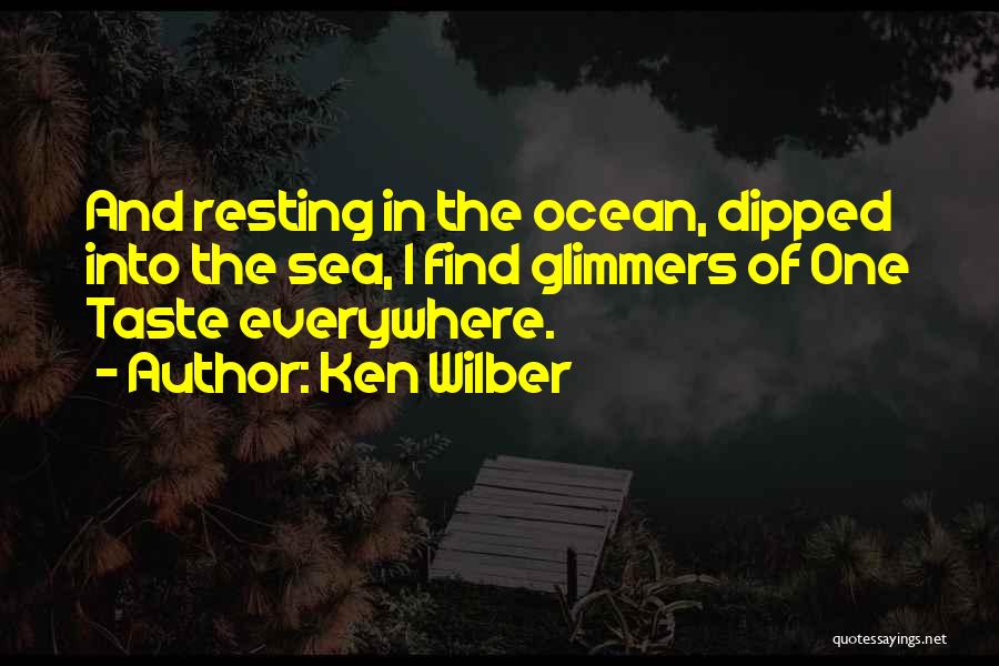 Sea And Ocean Quotes By Ken Wilber