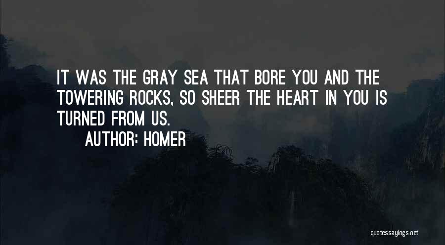 Sea And Rocks Quotes By Homer