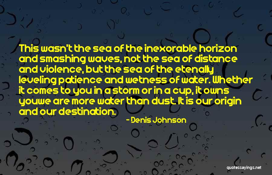 Sea And Storm Quotes By Denis Johnson