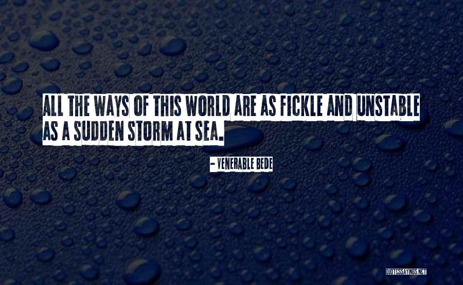 Sea And Storm Quotes By Venerable Bede Sea And Storm Quotes By Venerable Bede
