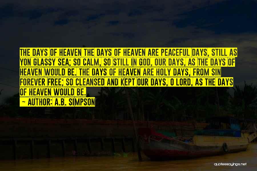 Sea Calm Quotes By A.B. Simpson