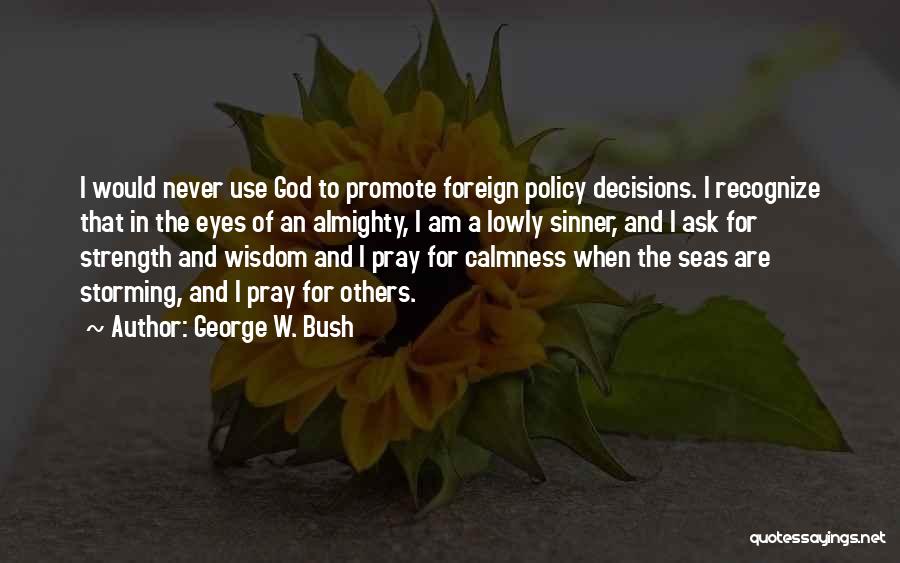 Sea Calmness Quotes By George W. Bush