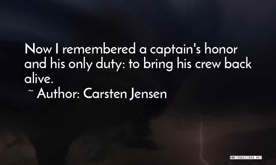 Sea Captain Quotes By Carsten Jensen