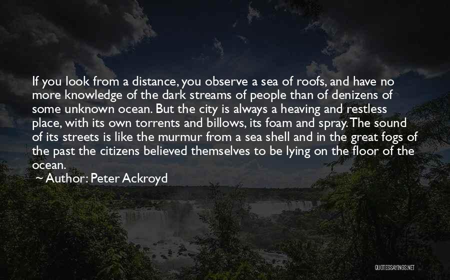 Sea Spray Quotes By Peter Ackroyd