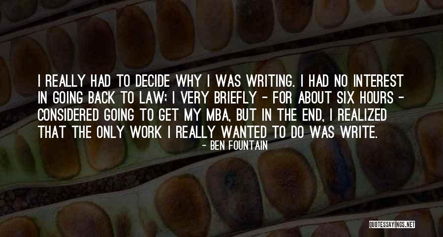 Seagroves Realty Quotes By Ben Fountain