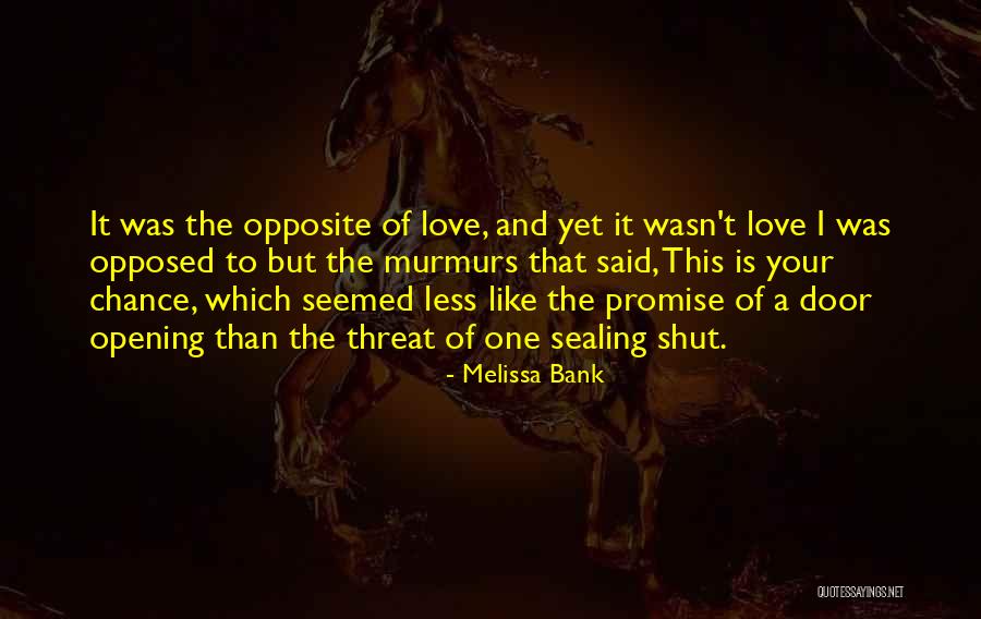 Sealing Quotes By Melissa Bank