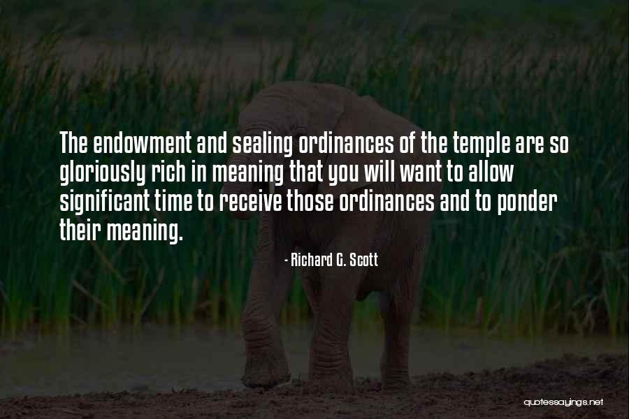 Sealing Quotes By Richard G. Scott