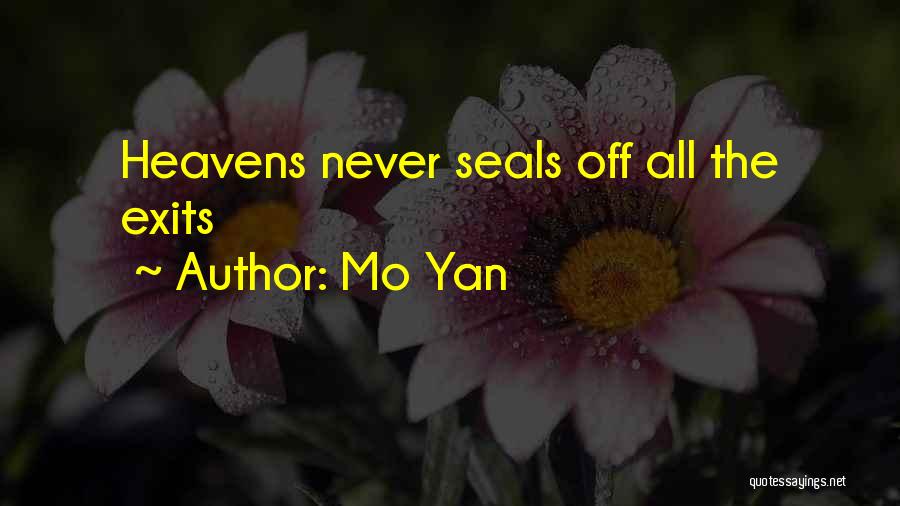 Seals Quotes By Mo Yan