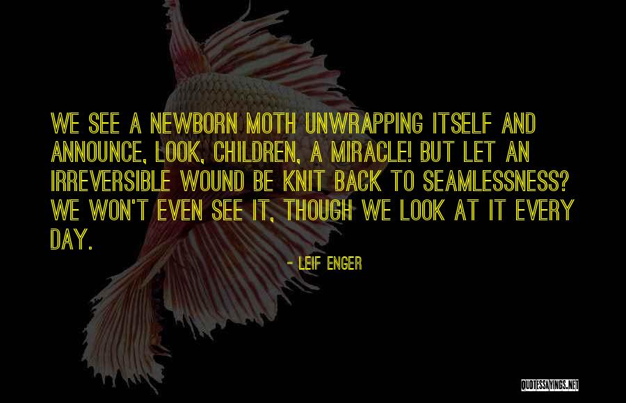 Seamlessness Quotes By Leif Enger Seamlessness Quotes By Leif Enger